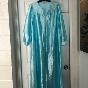 Dream-away Vintage  Light Blue Nightgown with Lace